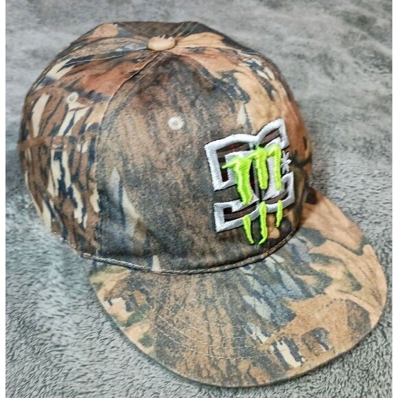 **Very Rare** Monster Energy Collab W/ DC Camo Collectors Hat Original Sportsman - Picture 1 of 15